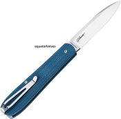 BO112944 Boker Coffin Slip Joint Denim Canvas Micarta Magnacut