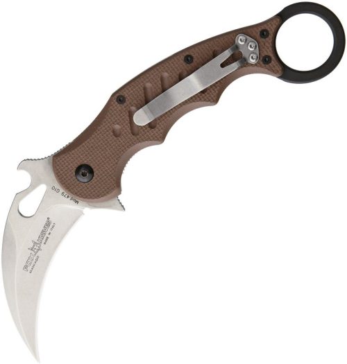FOX479ESW FOX Karambit Dark Earth G-10 Stone