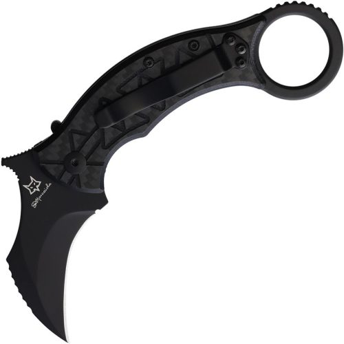 FOX802CG10 FOX Tribal K Karambit Linerlock CF Bohler N690