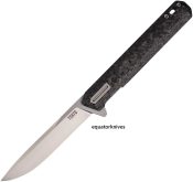 TKTF2CBKSL4 Tekto Knives F2 Bravo Linerlock CF/Silver D2