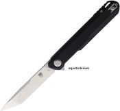 CBTMONBLKT Cobratec Knives Monarch Linerlock Black Tanto