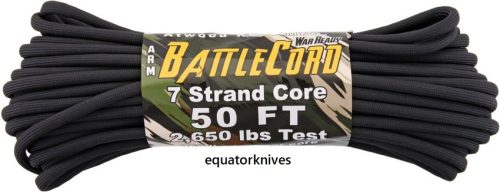 RG1123 Atwood Rope MFG ARM BattleCord Black per meter