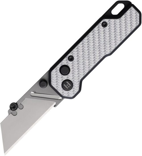 HTK02WHT Hightron Vector Utility Button Lock White Carbon Fiber