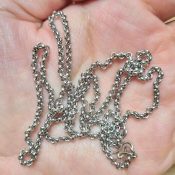 Kalung Rantai Dog Tag Chains Military ID Card Stainless Steel 22 inch diameter 2.5mm