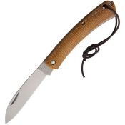 FOX230MU FOX Knives Official German Navy Folder Stonewash Natural Handles