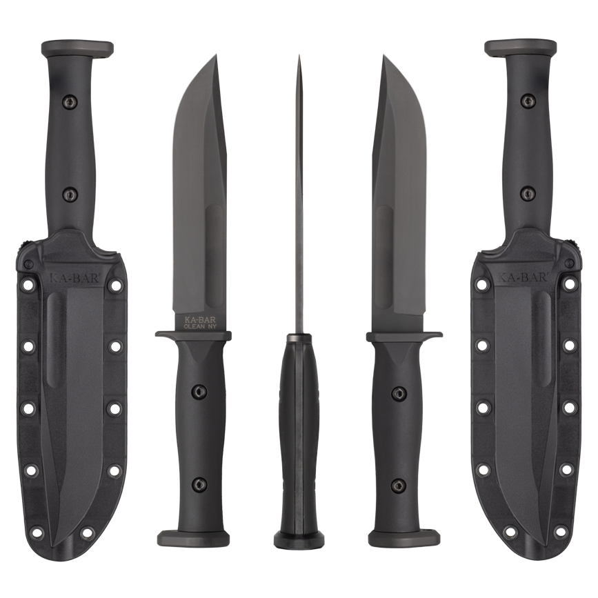 KA1310 Ka-Bar Slabby Fixed Blade1095 Cro-Van Clip Point