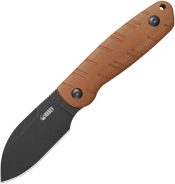 KUB455B Kubey Microburst Fixed Blade Brown Micarta
