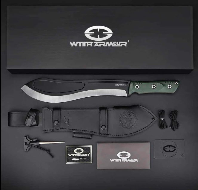 WAR2307185GN WithArmour Professional Tactical Beluga Machete